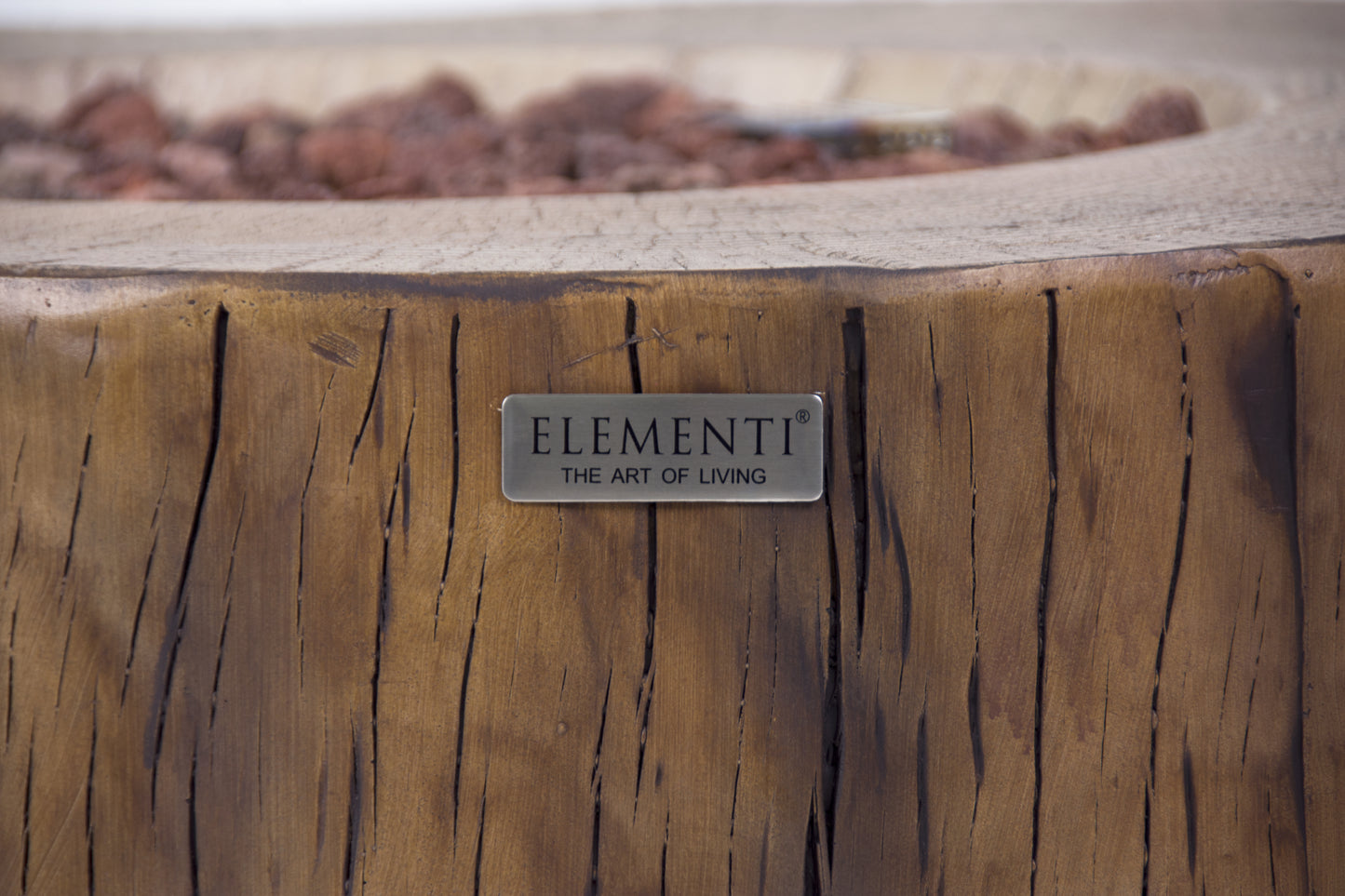Manchester 42" Redwood Concrete Outdoor Fire Table (OFG145RW)