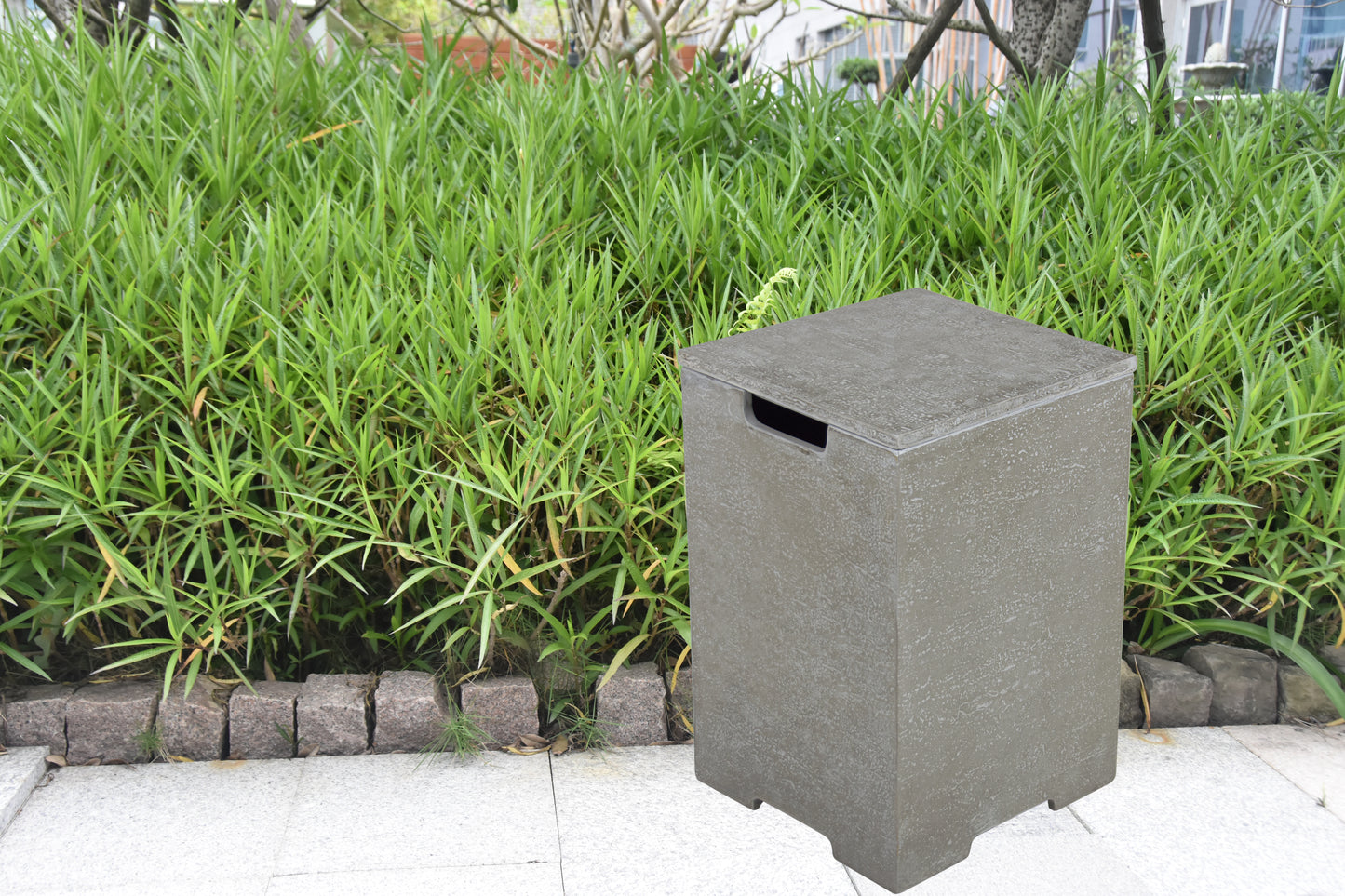 Propane Tank Cover for Elementi Plus Fire Tables - Light Grey + (ONB406LG)