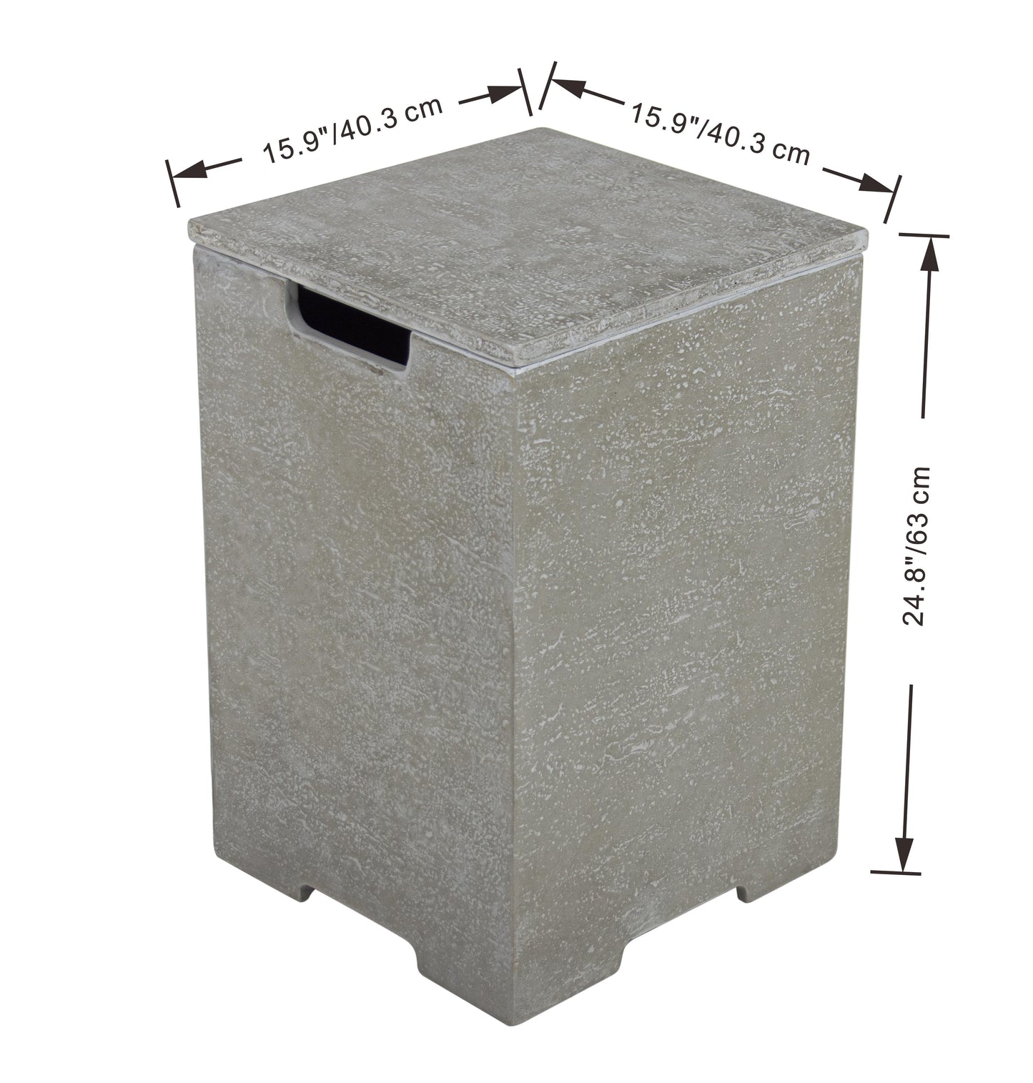 Propane Tank Cover for Elementi Plus Fire Tables - Light Grey + (ONB406LG)