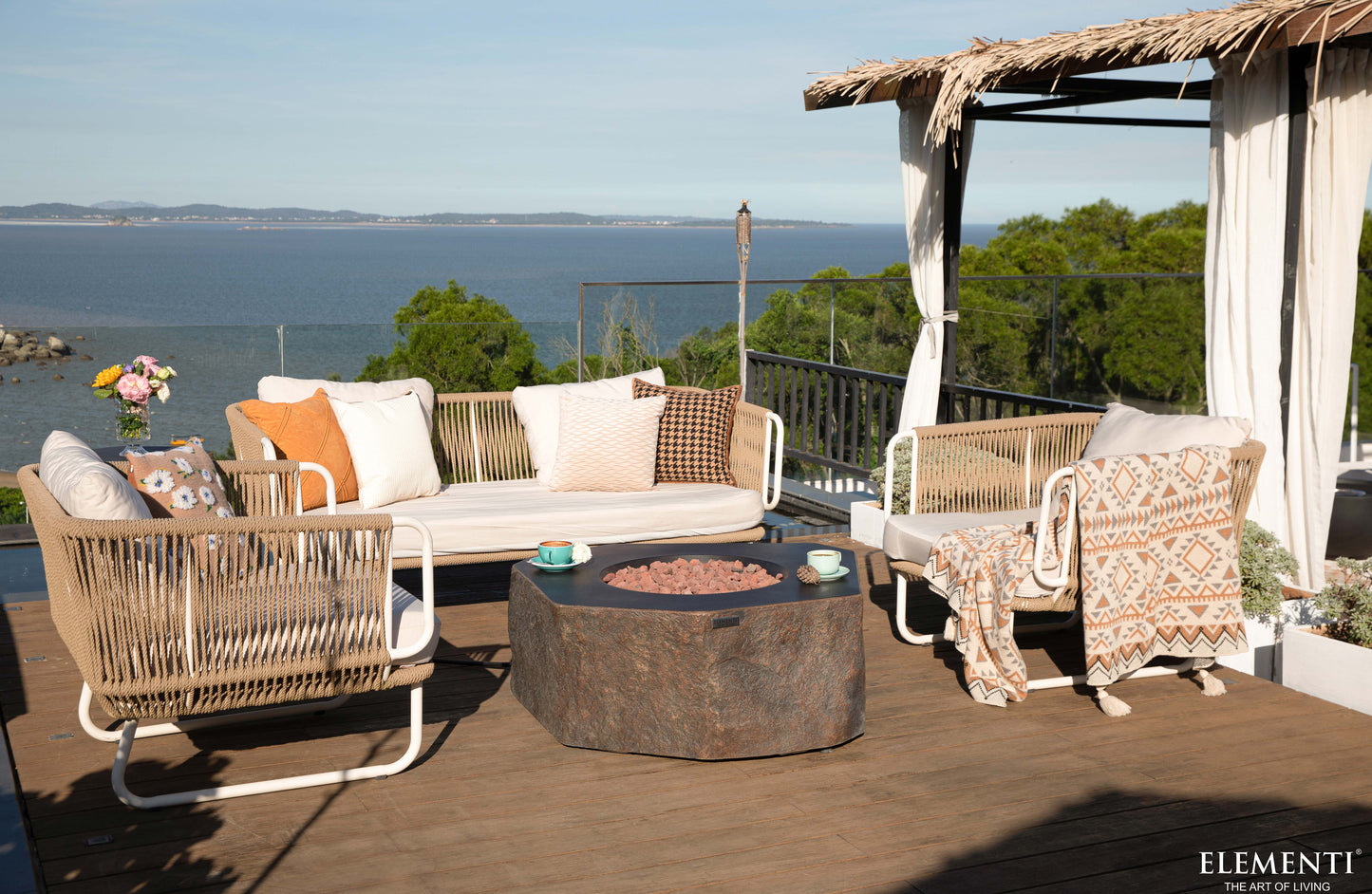 Columbia 42" Concrete Outdoor Fire Table (OFG105)