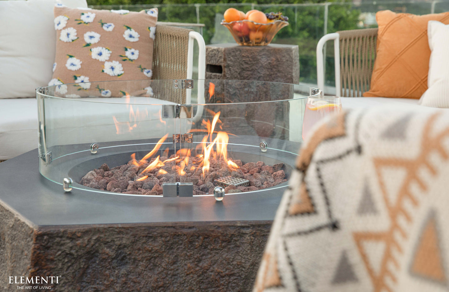 Columbia 42" Concrete Outdoor Fire Table (OFG105)