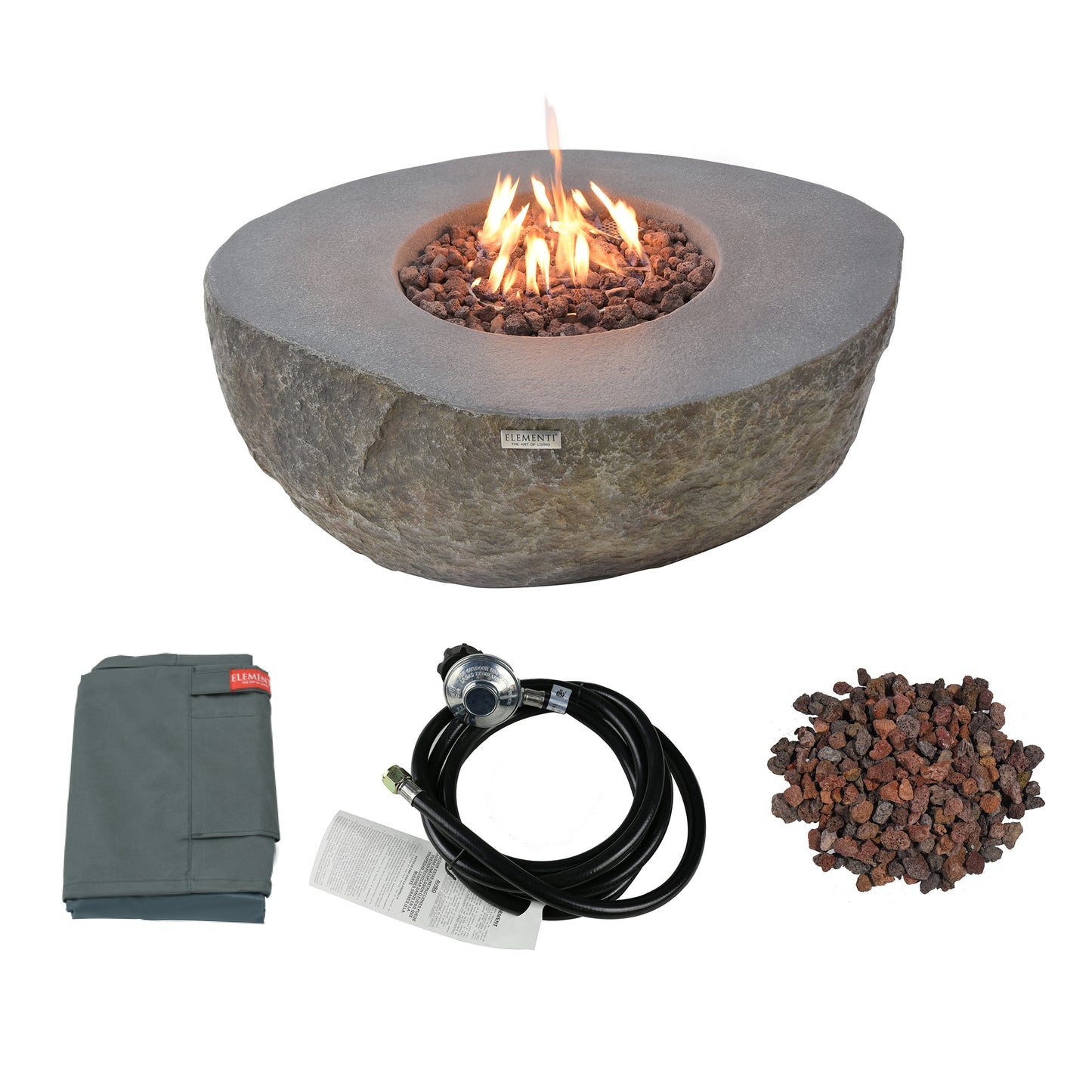 Boulder 43" Concrete Outdoor Fire Table (OFG110)