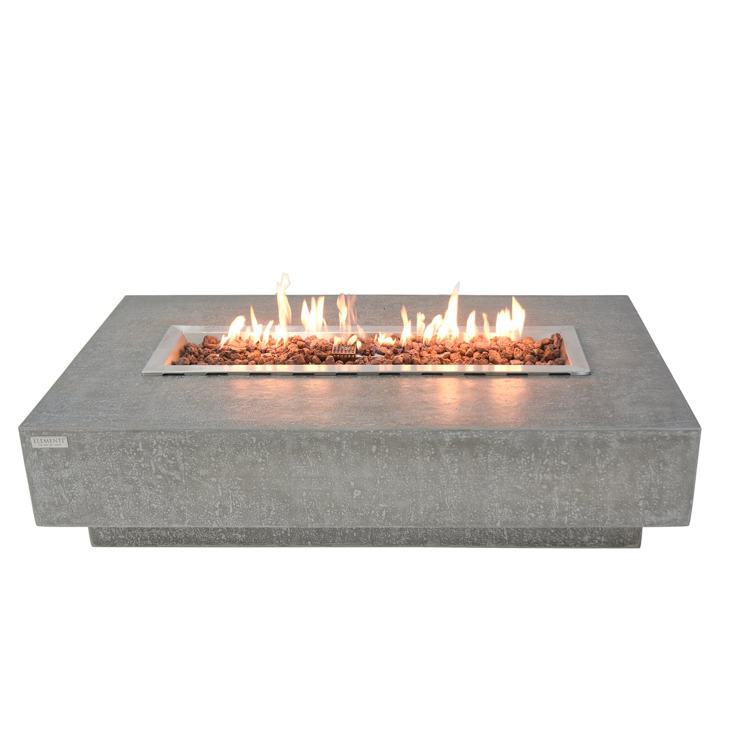 Hampton 56" Light Grey Concrete Outdoor Fire Table (OFG139)