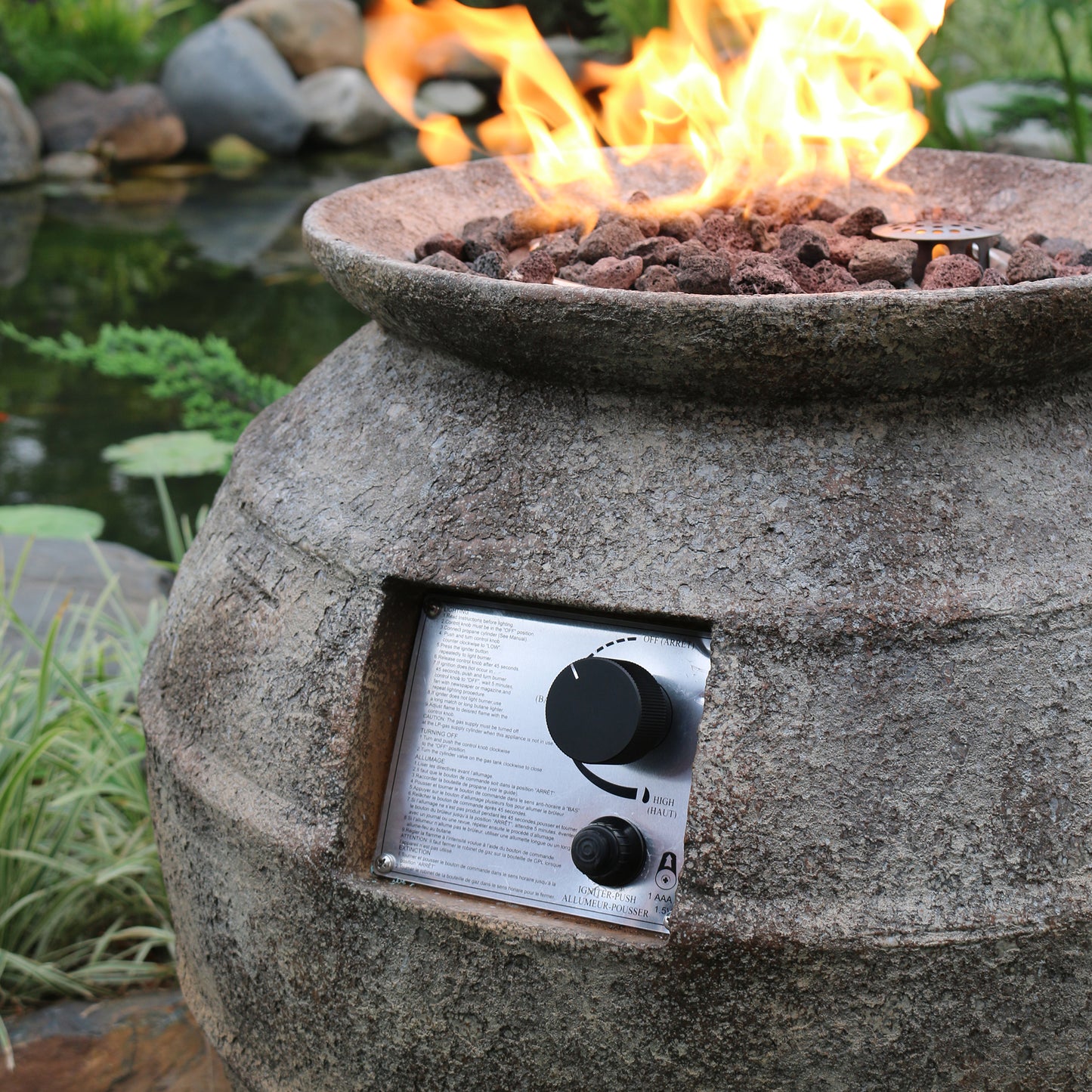 Modeno Pompeii Concrete Outdoor Fire Pit (OFG609)