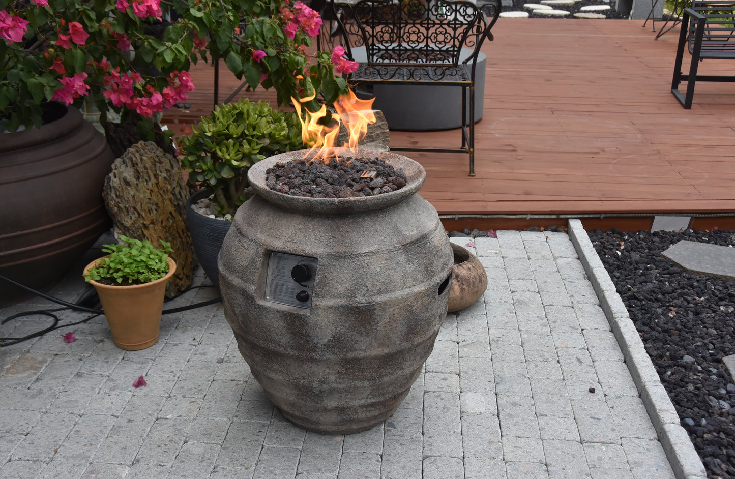 Modeno Pompeii Concrete Outdoor Fire Pit (OFG609)