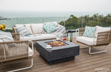 Elementi Manhattan Fire Table Square Concrete Fire Pit  (OFG103DG)