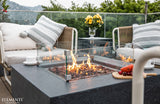 Elementi Manhattan Fire Table Square Concrete Fire Pit  (OFG103DG)