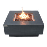 Elementi Manhattan Fire Table Square Concrete Fire Pit  (OFG103DG)