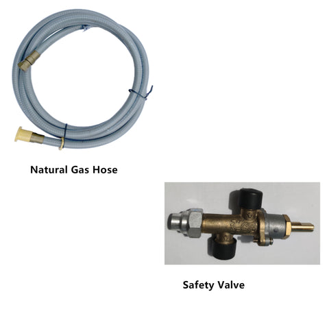 Natural Gas Hose & Safety Valve