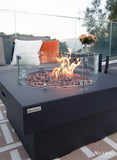 Modeno Branford Fire Table Square Concrete Fire Pit (OFG141BK)