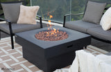 Modeno Branford Fire Table Square Concrete Fire Pit (OFG141BK)