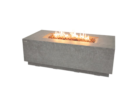 Elementi  Andes Fire Table Rectangle Concrete Fire Pit with Internal Propane Tank Holder(OFG309LG)
