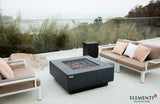 Elementi Plus Bergen Cast Concrete Square Fire Table