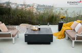 Elementi Plus Bergen Cast Concrete Square Fire Table