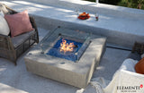 Elementi Plus Victoria Cast Concrete Square Fire Table (OFG413LG)