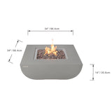 Modeno Westport Fire Table Concrete Outdoor Fire Pit (OFG135)