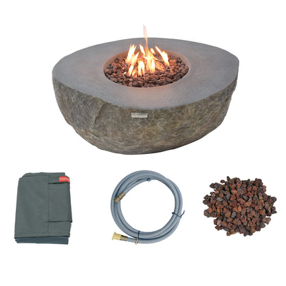 Boulder 43" Concrete Outdoor Fire Table (OFG110)