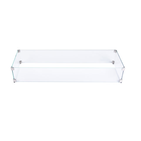 Rectangular Wind Screen for Fire Table