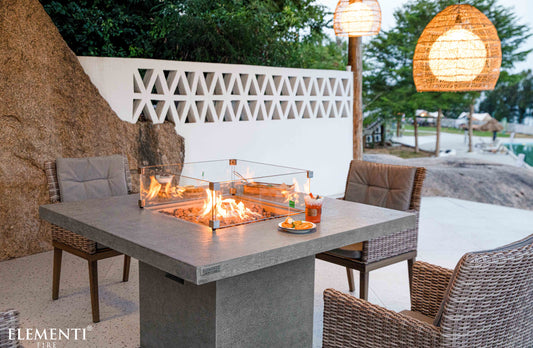 Birmingham 48" Concrete Outdoor Fire/Dining Table (OFG202)